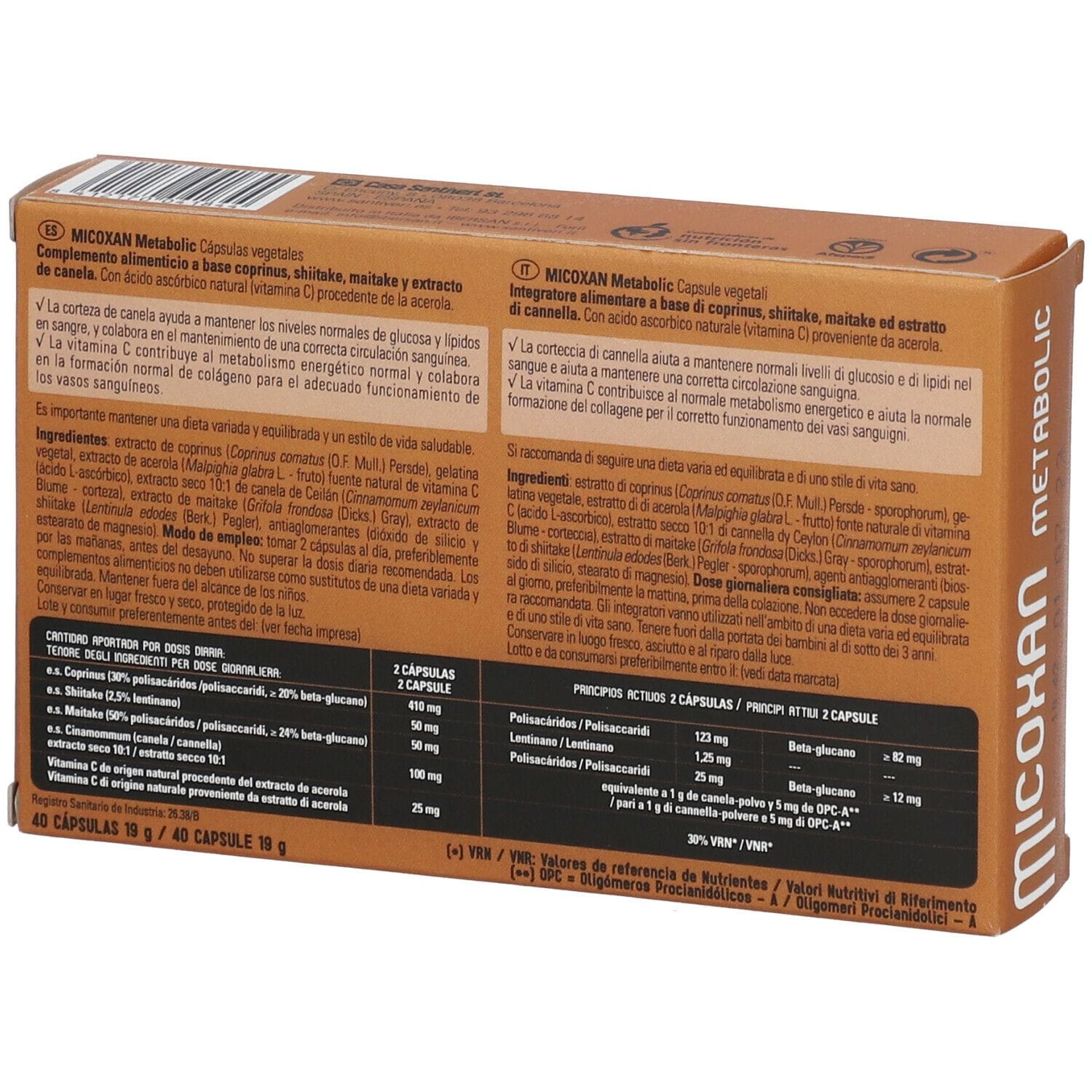 MICOXAN METABOLIC 40 CAPSULE