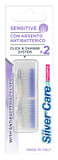 SILVERCARE PHARMA SPAZZOLINO SENSITIVE RICAMBI 2 PEZZI
