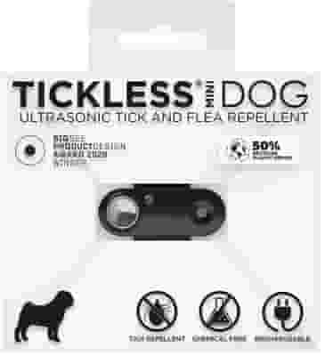 TICKLESS MINI DOG DISPOSITIVO ANTI PULCI E ANTI ZECCHE DA ULTRASUONI CON PRESA RICARICA USB COLORE BLACK