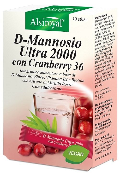 D Mannosio Ultra 2000 Cranberry 10 Stick