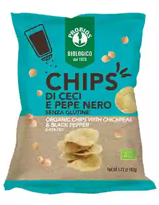 CHIPS DI CECI E PEPE NERO 40 G