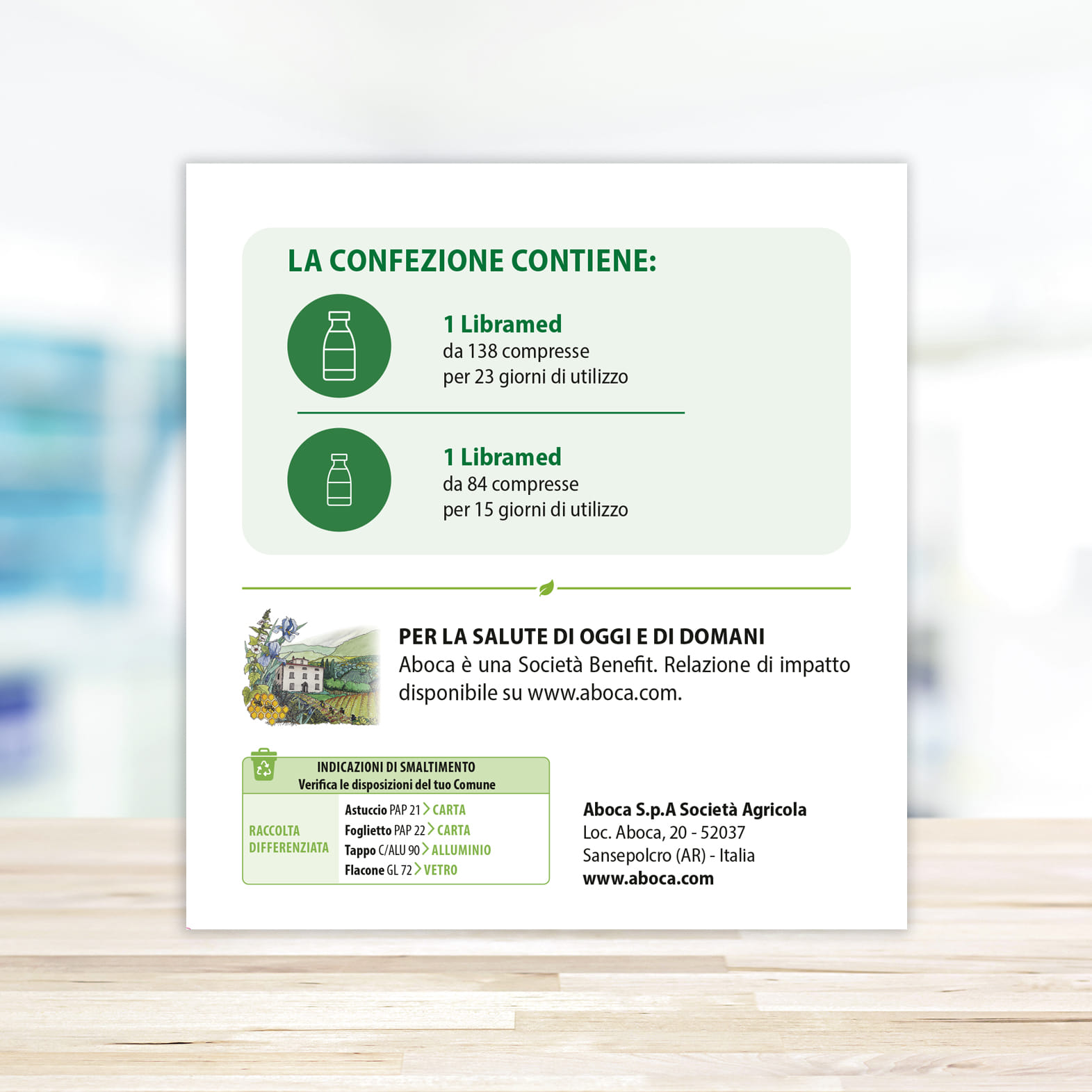 LIBRAMED TRATTAMENTO 5 SETTIMANE 138 + 84 COMPRESSE