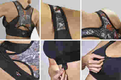 EKEEP B2 ACTIVE BRA REGGISENO POSTURALE SPORTIVO NERO/FUN 3