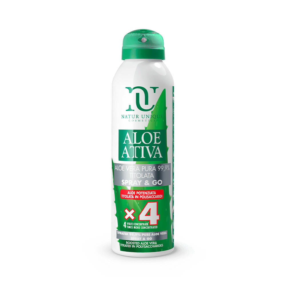 NATUR UNIQUE SPRAY&GO ALOE POTENZIATA TITOLATA 4X 150 ML