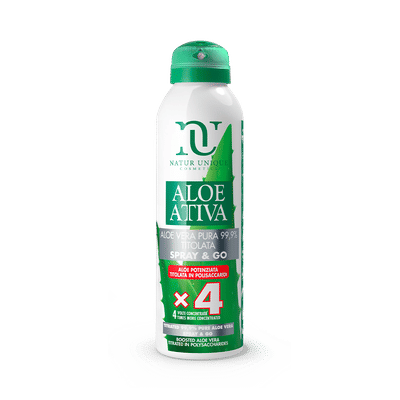 NATUR UNIQUE SPRAY&GO ALOE POTENZIATA TITOLATA 4X 150 ML