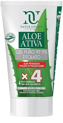 NATUR UNIQUE ALOE ATTIVA GEL PURO TITOLATO 99,9% 50 ML NATUR UNIQUE ALOE ATTIVA GEL PURO TITOLATO 99,9% 50 ML