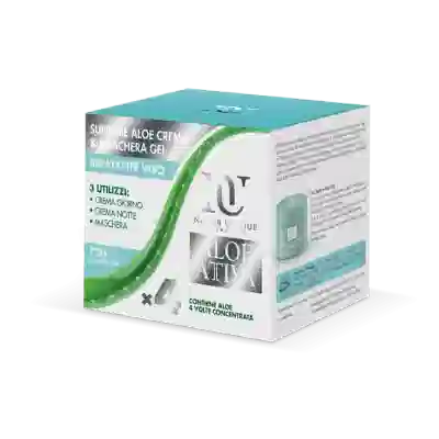 SUPREME ALOE CREMA & MASCHERA GEL X 4 IDRATANTE VISO ALOE ATTIVA 100 ML