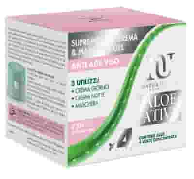SUPREME ALOE CREMA & MASCHERA GEL X 4 ANTIAGE VISO ALOE ATTIVA 100 ML