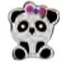 BJT711 ORECCHINI BABY PANDA ST