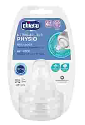 CHICCO TETTARELLA PERFECT 5 4M IN SILICONE 3 FORI 2 PEZZI