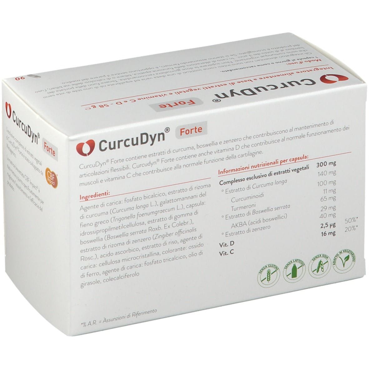 CURCUDYN FORTE 90 CAPSULE SENZA GLUTINE SENZA LATTOSIO