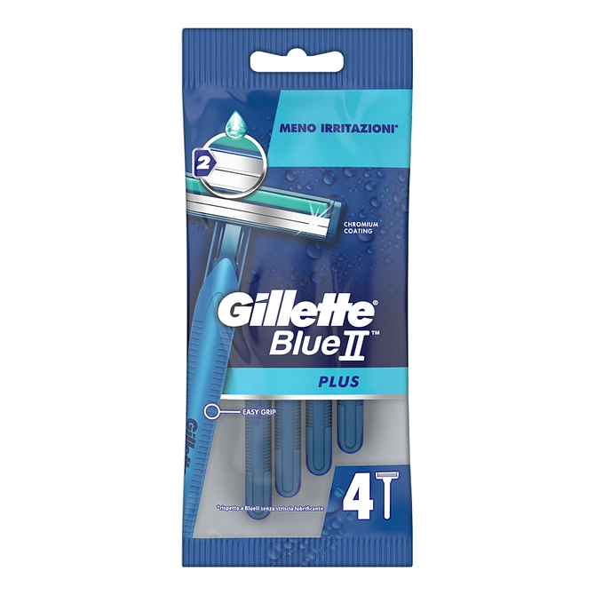 Gillette Blue Ii Usa&Getta Plus 4 Pezzi