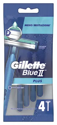 GILLETTE BLUE II USA&GETTA PLUS 4 PEZZI GILLETTE BLUE II USA&GETTA PLUS 4 PEZZI