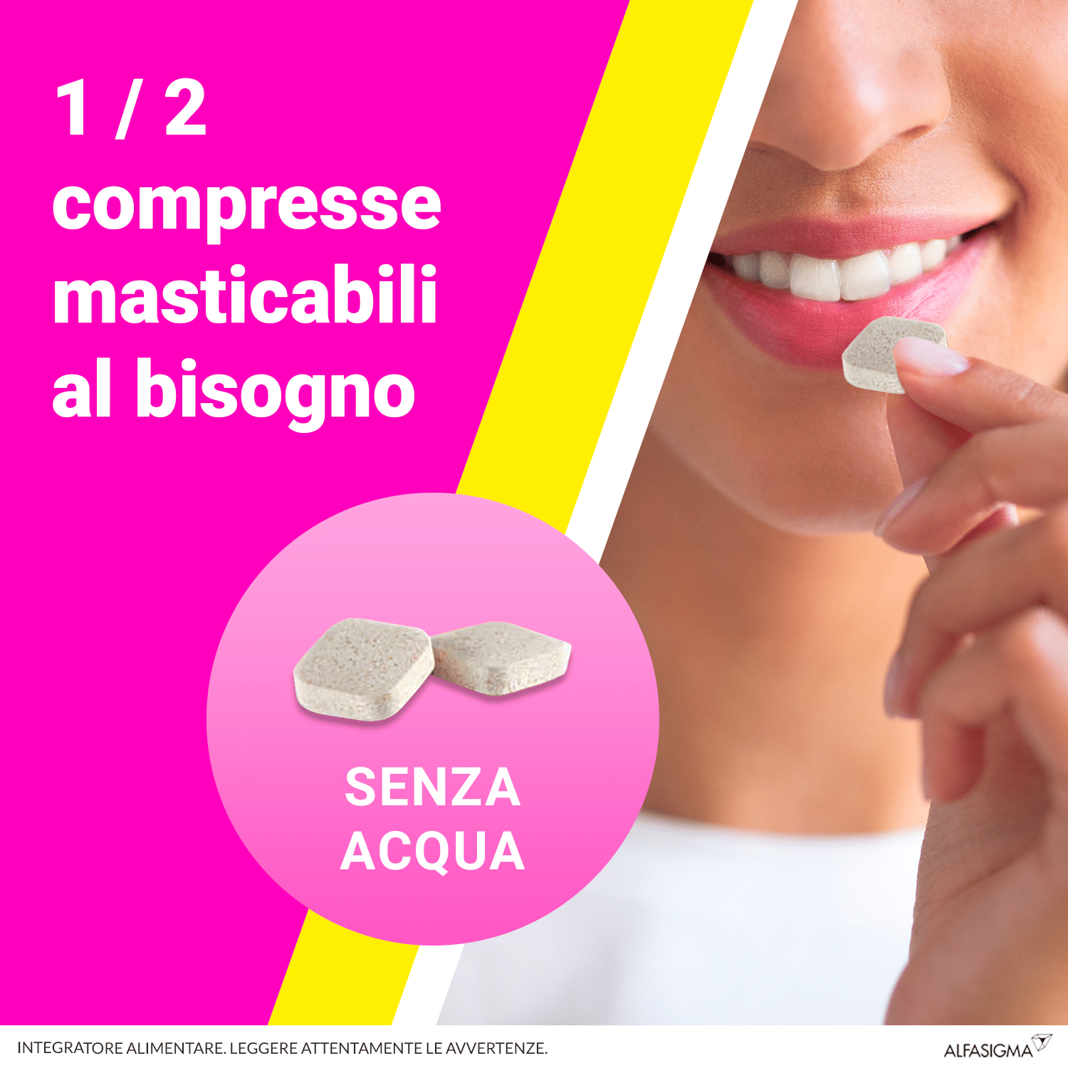 BIOCHETASI ACIDITA' 20 COMPRESSE MASTICABILI AROMA LIMONE SENZA GLUTINE SENZA LATTOSIO