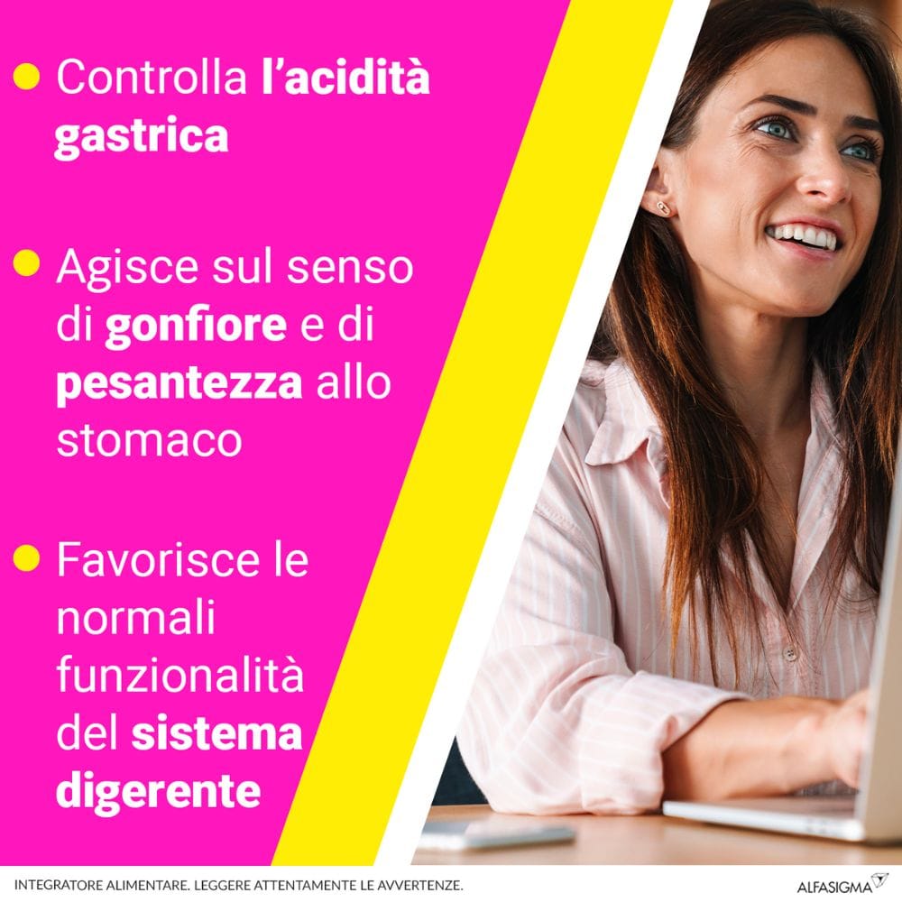 BIOCHETASI ACIDITA' 20 COMPRESSE MASTICABILI AROMA LIMONE SENZA GLUTINE SENZA LATTOSIO