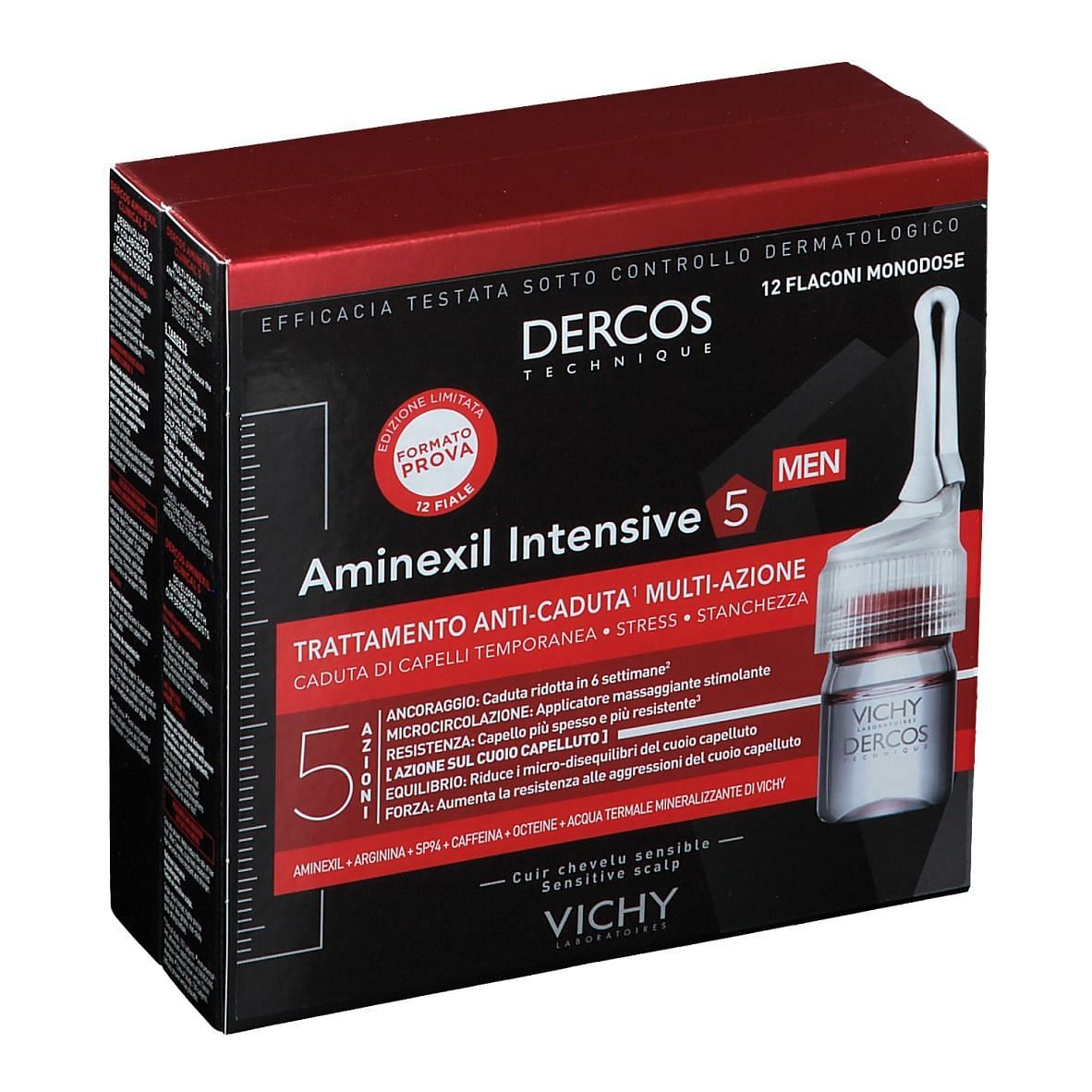 Dercos Aminexil Uomo 12 Fiale 6 Ml