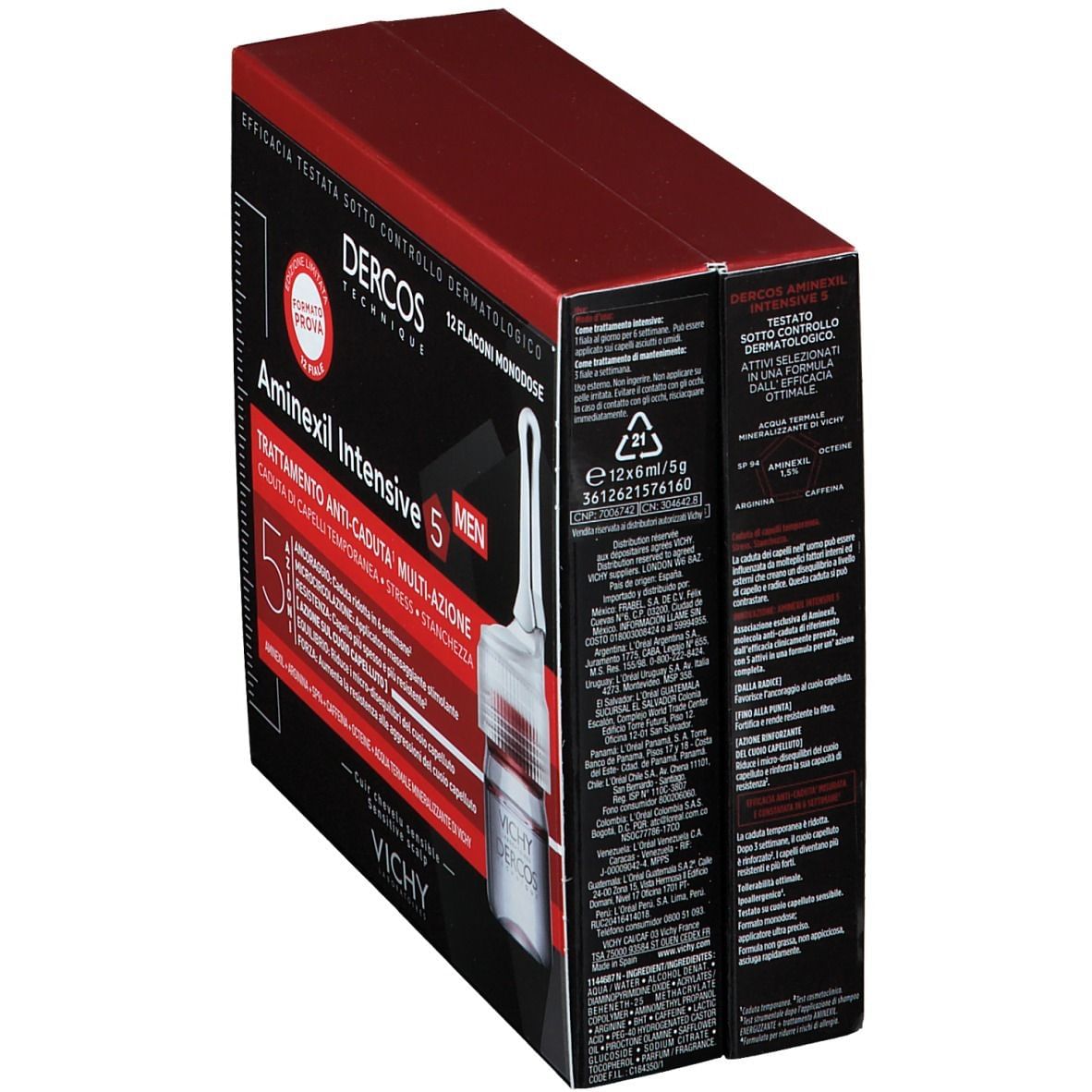 DERCOS AMINEXIL UOMO 12 FIALE 6 ML