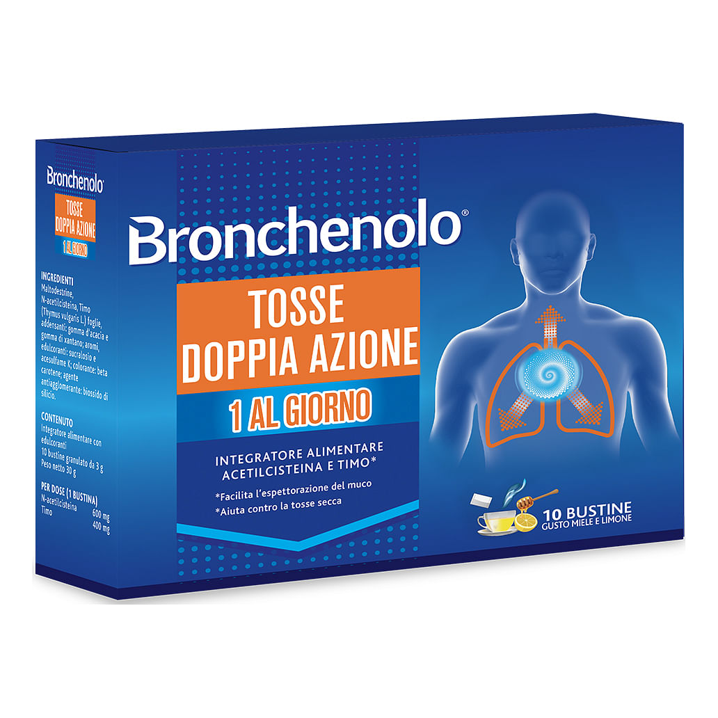 Bronchenolo Tosse Doppia Azione 10 Bustine