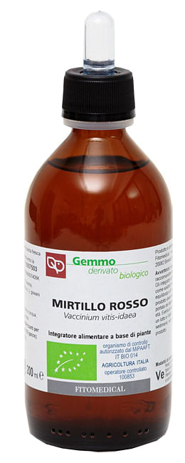 Mirtillo Rosso Macerato Glicerico 200 Ml Bio