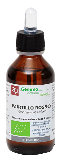 Mirtillo Rosso Macerato Glicerico 100 Ml Bio