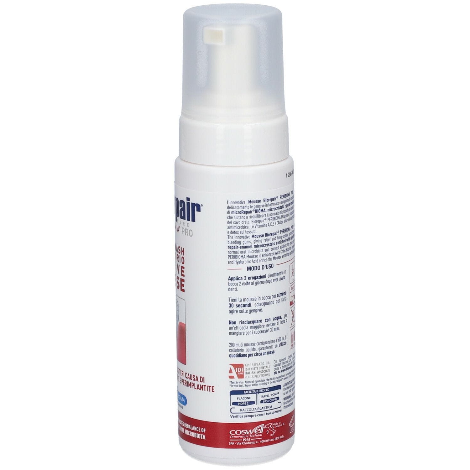 BIOREPAIR ORAL CARE PERIBIOMA PRO COLLUTORIO GENGIVE MOUSSE 200 ML