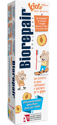 BIOREPAIR ORAL CARE KIDS 0-6 ANNI DENTI DA LATTE DENTIFRICIO CON ESTRATTO DI PESCA 50 ML