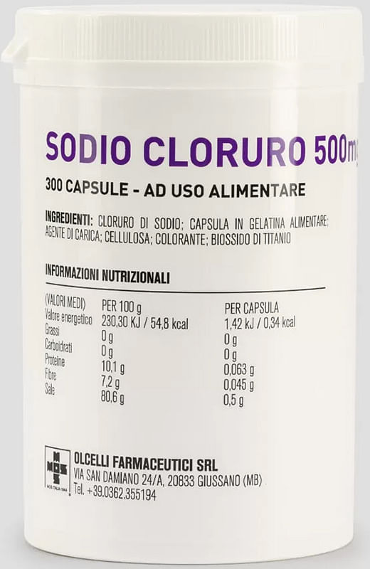 Sodio Cloruro 300 Capsule 500 Mg