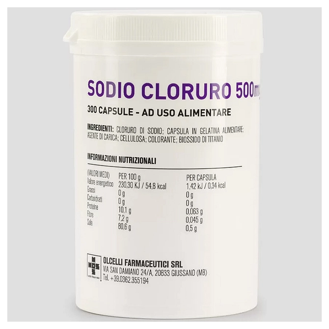 Sodio Cloruro 300 Capsule 500 Mg