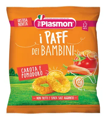 PLASMON DRY SNACK PAFF CAROTA POMODORO 15 G PLASMON DRY SNACK PAFF CAROTA POMODORO 15 G