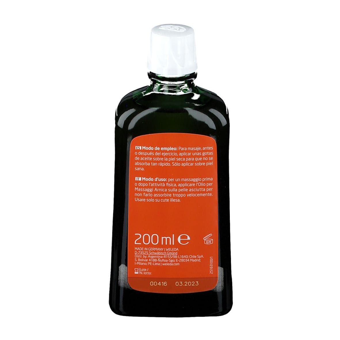 OLIO MASSAGGI ARNICA 200 ML