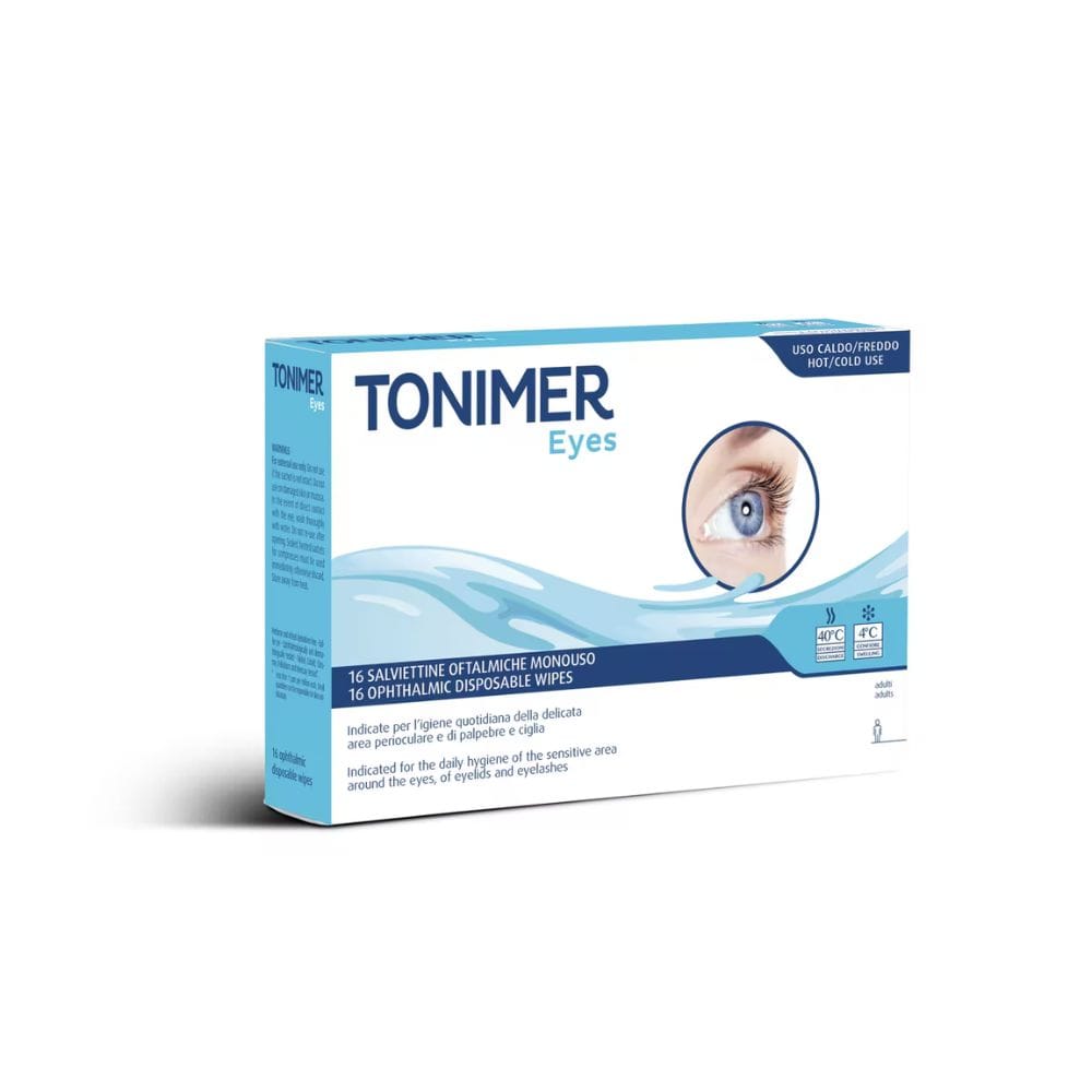 TONIMER EYES SALVIETTINE OFTALMICHE 16 PEZZI