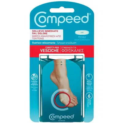 COMPEED CEROTTI PER VESCICHE PICCOLO 6 PEZZI COMPEED CEROTTI PER VESCICHE PICCOLO 6 PEZZI