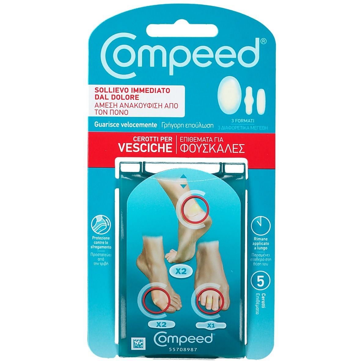 Compeed Cerotti Per Vesciche Misto 5 Pezzi