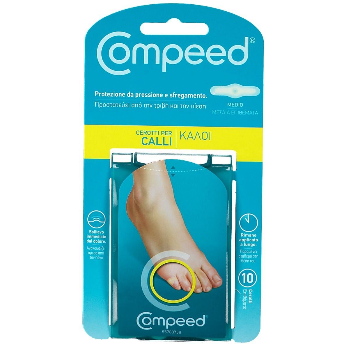 Compeed Cerotti Per Calli Medio 10 Pezzi