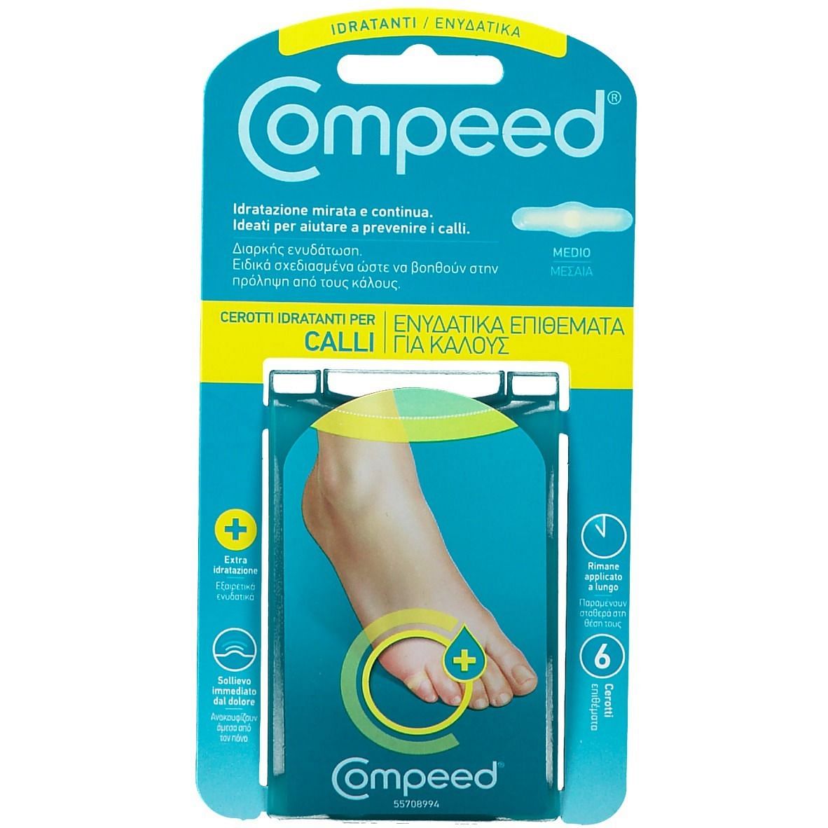 Compeed Cerotti Per Calli Idratanti 6 Pezzi