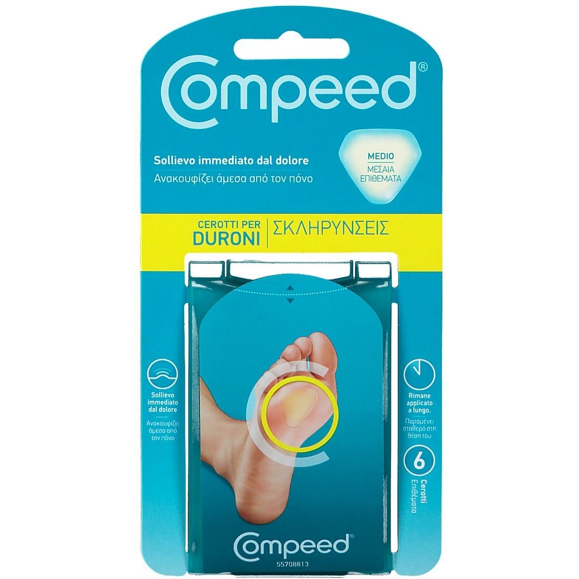 Compeed Cerotti Per Duroni Medio 6 Pezzi