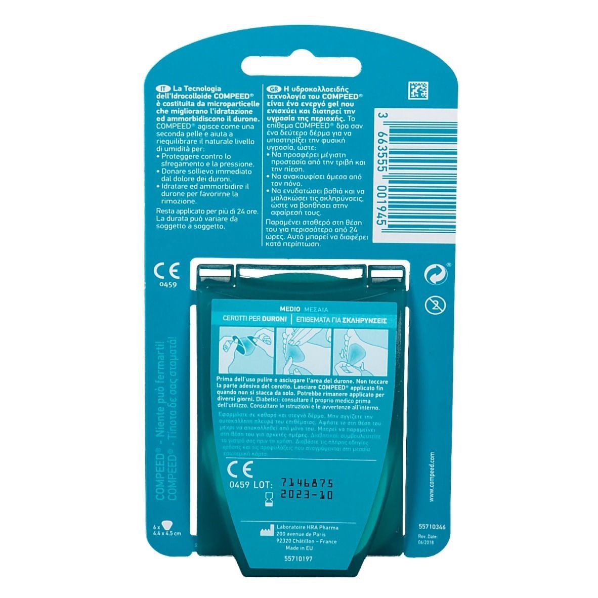 COMPEED CEROTTI PER DURONI MEDIO 6 PEZZI