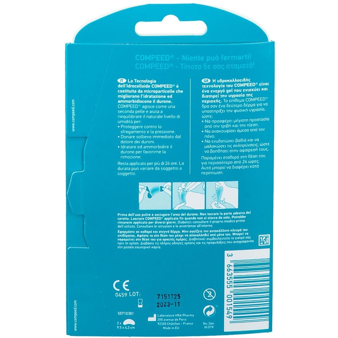 COMPEED CEROTTI PER DURONI LARGO 2 PEZZI