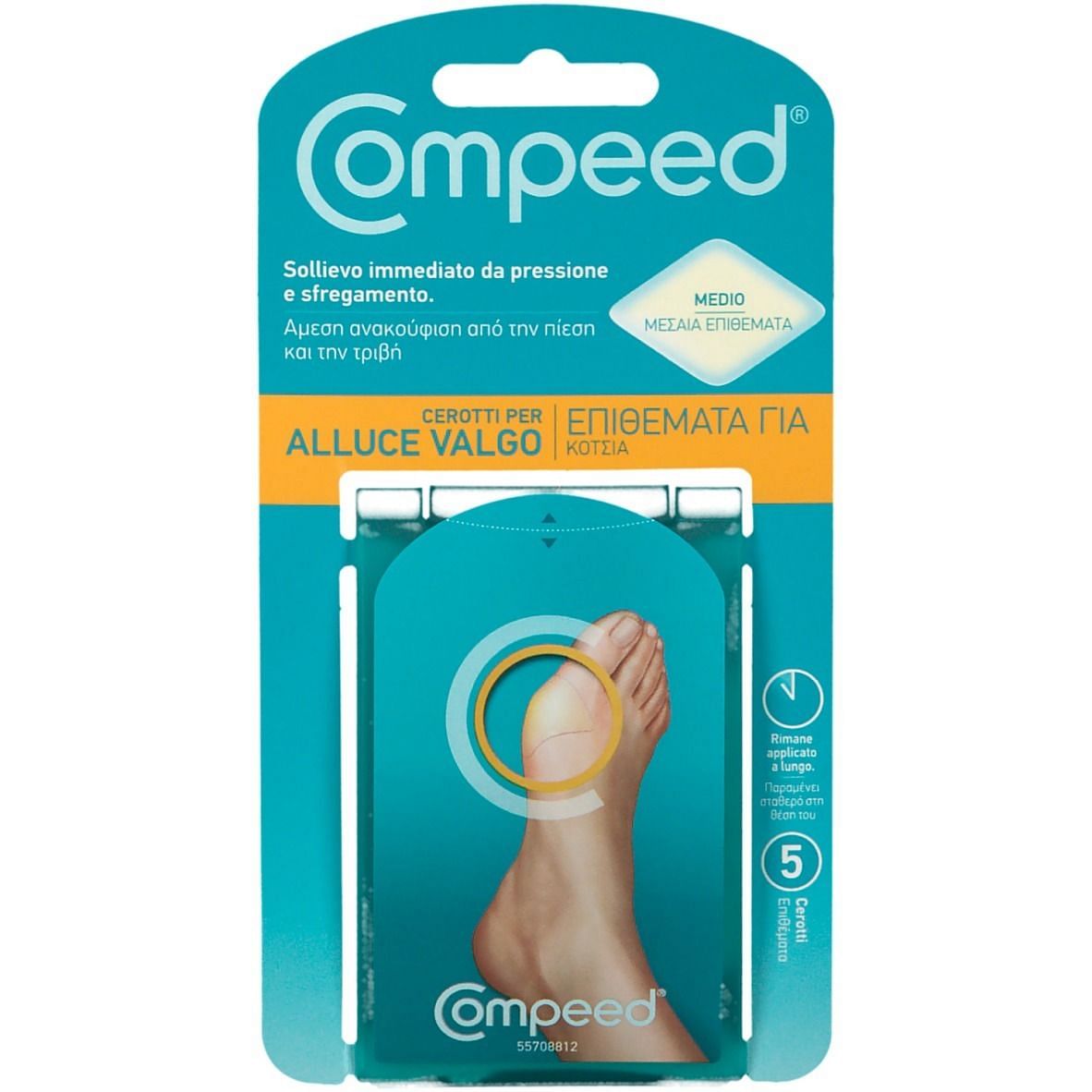 Compeed Cerotti Per Alluce Valgo 5 Pezzi