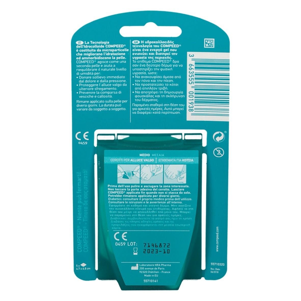 COMPEED CEROTTI PER ALLUCE VALGO 5 PEZZI