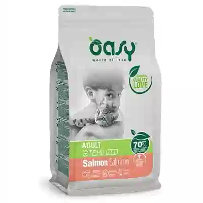 OASY DRY CAT ADULT STERILIZED SALMON 300 G NEW PACK