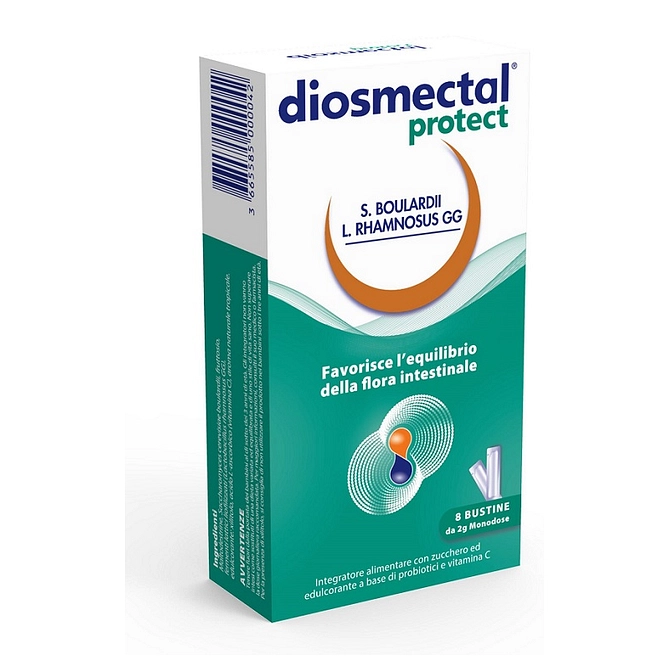 Diosmectal Protect 8 Bustine Orosolubili 2 G