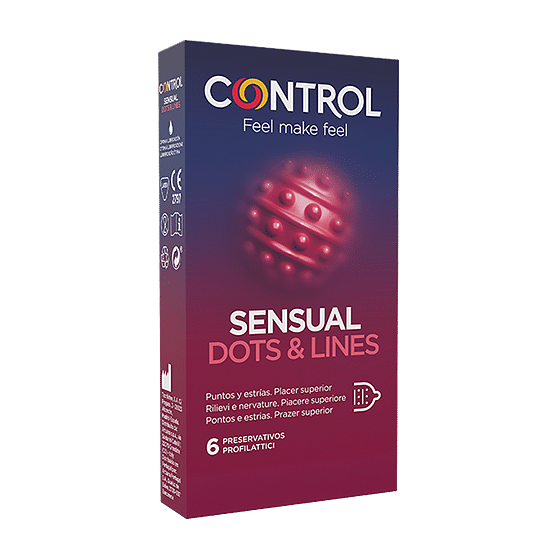 Control Sensual Dots&Lines 6 Pezzi