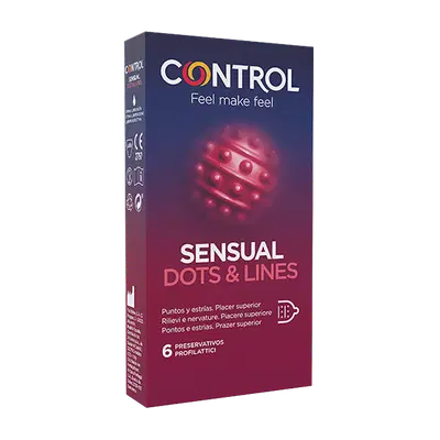 CONTROL SENSUAL DOTS&LINES 6 PEZZI CONTROL SENSUAL DOTS&LINES 6 PEZZI
