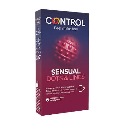 CONTROL SENSUAL DOTS&LINES 6 PEZZI
