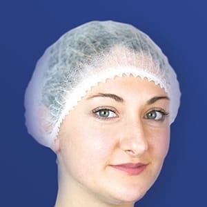Cuffietta Clip In Tnt Resistente Traspirante Con Elastico Su Tutto Il Bordo Blu 100 Pezzi