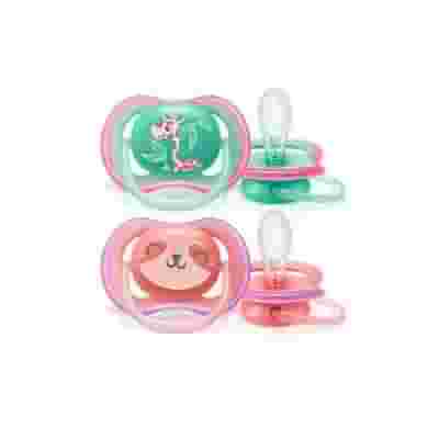 AVENT SUCCHIETTI ULTRA AIR 18M+ FEMMINA GIRAFFA-RICCIO 2 PEZZI