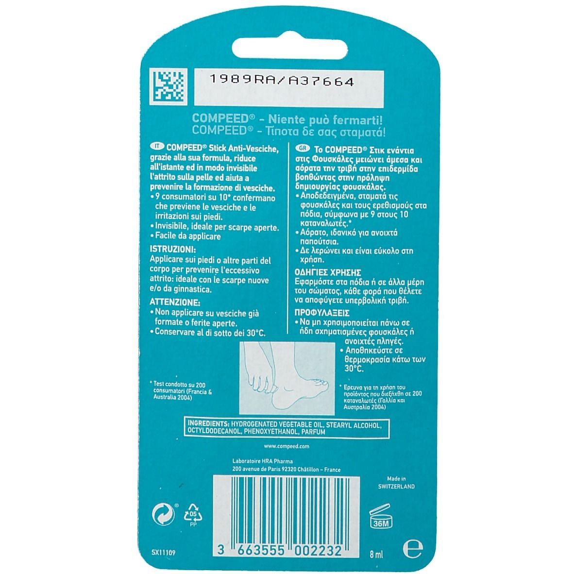 Compeed Vesciche Stick 8 Ml