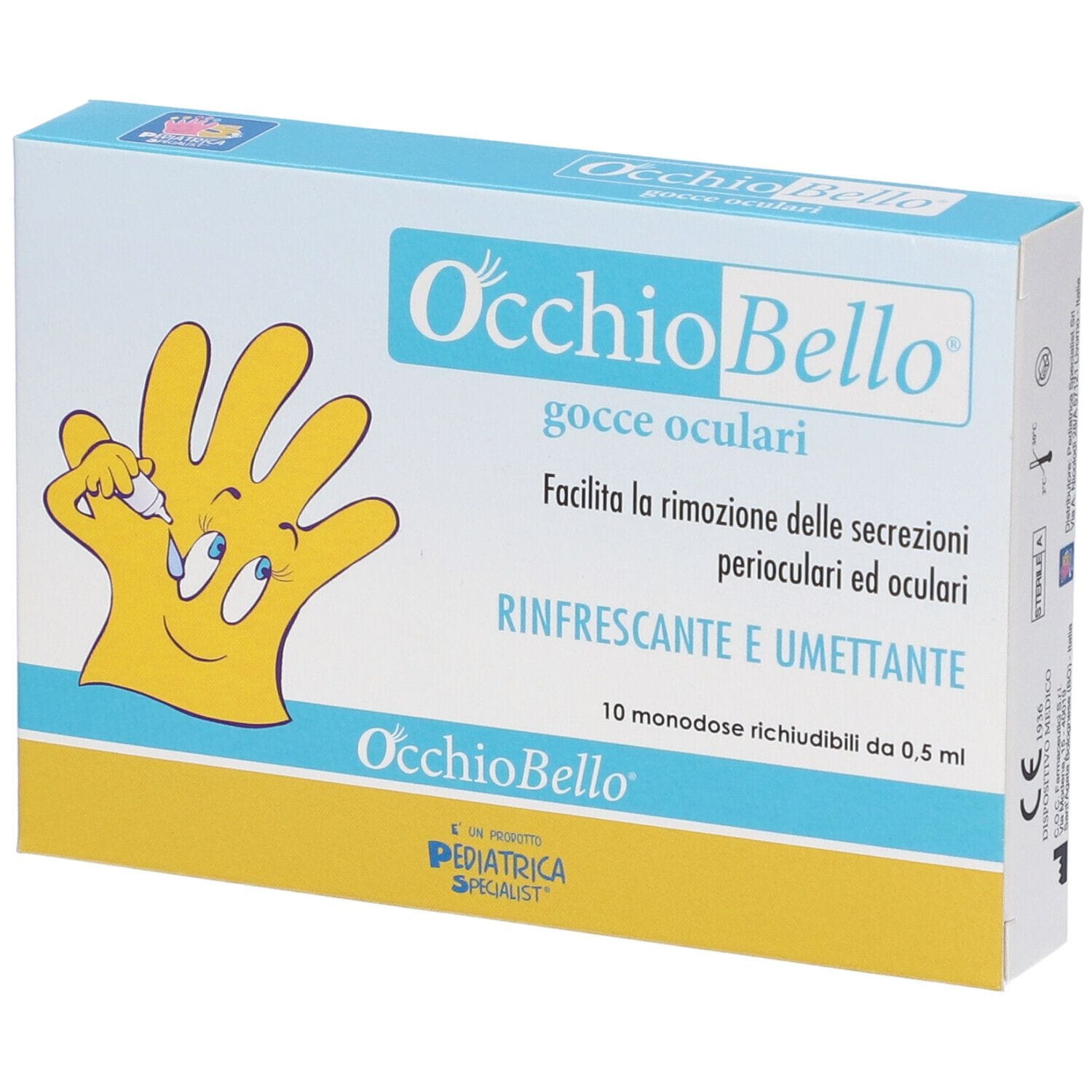 OCCHIOBELLO GOCCE OCULARI 10 FLACONCINI MONODOSE RICHIUDIBILI DA 0,5 ML