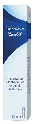 SILVANA CICASIL UNGUENTO ALL'ALLANTOINA 5% E GEL DI ALOE VERA 50 ML SILVANA CICASIL UNGUENTO ALL'ALLANTOINA 5% E GEL DI ALOE VERA 50 ML